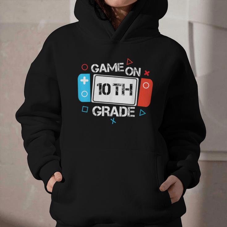 Back To School Game On 10th Grade Gamer Kids Boys Girl Graphic Youth Hoodie