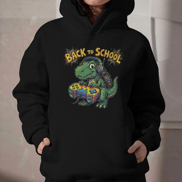 Back To School Gaming First Grade DinosaurRex Boys Graphic Youth Hoodie Back To School Gaming First Grade DinosaurRex Boys Graphic Youth Hoodie