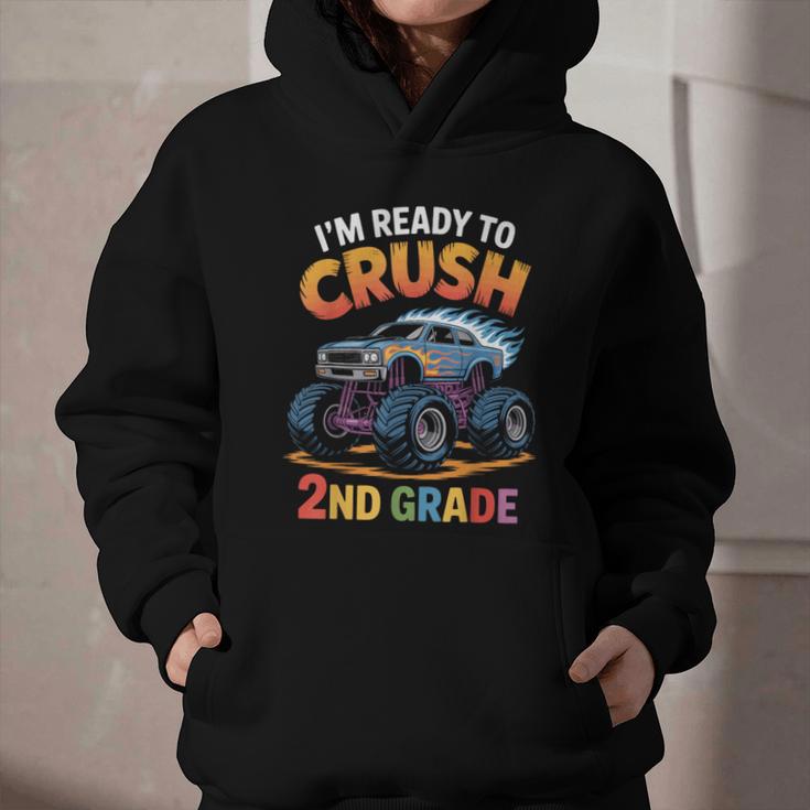 Back To School I'm Ready To Crush 2nd Grade Graphic Youth Hoodie