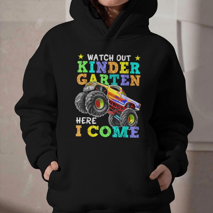 Back To School Kindergarten Here I Come For Boy Kid Truck Graphic Youth Hoodie