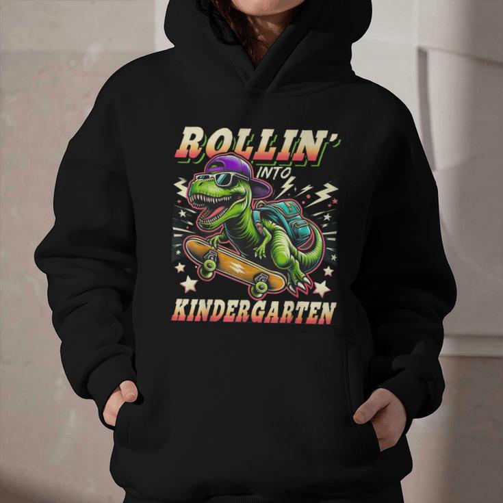 Back To School Kindergarten Dinosaur First Day Of School Boy Graphic Youth Hoodie Back To School Kindergarten Dinosaur First Day Of School Boy Graphic Youth Hoodie