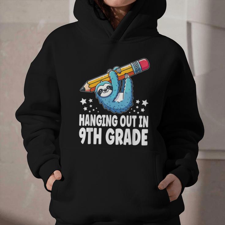Back To School Ninth Grade Sloth Hanging Out In 9th Grade Graphic Youth Hoodie Back To School Ninth Grade Sloth Hanging Out In 9th Grade Graphic Youth Hoodie