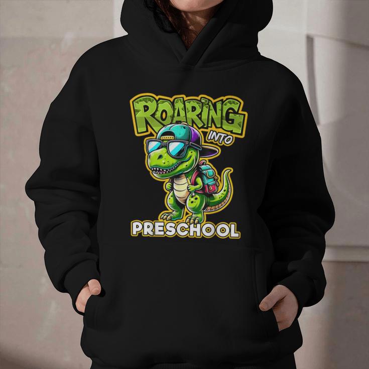 Back To School Preschool Dinosaur First Day Of School Boy Graphic Youth Hoodie Back To School Preschool Dinosaur First Day Of School Boy Graphic Youth Hoodie