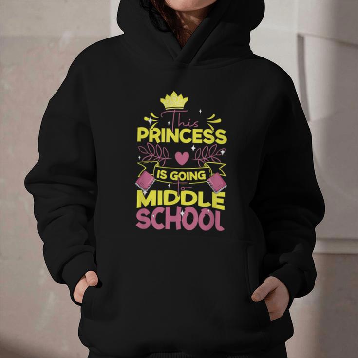 Back To School This Princess Is Going To Middle School Graphic Youth Hoodie Back To School This Princess Is Going To Middle School Graphic Youth Hoodie