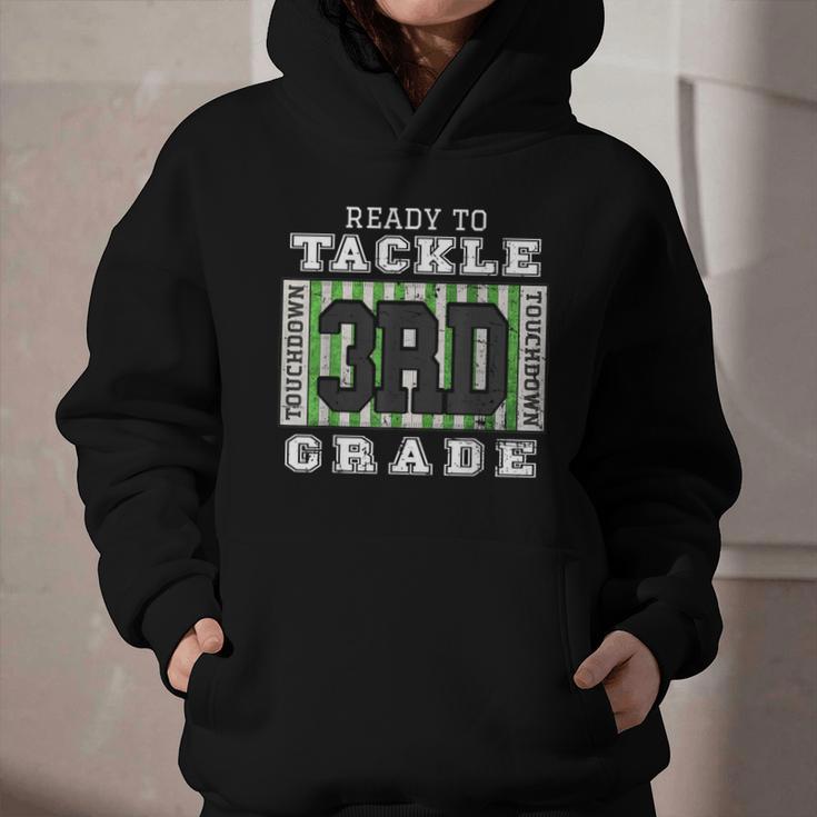 Back To School Ready To Tackle 3rd Grade Football Graphic Youth Hoodie Back To School Ready To Tackle 3rd Grade Football Graphic Youth Hoodie