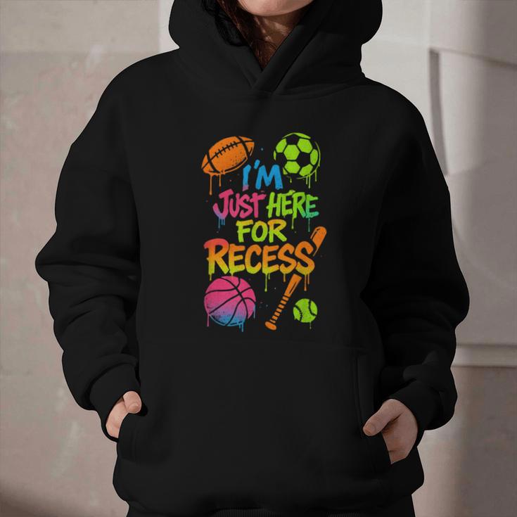 Back To School Sports Basketball Football Recess Graphic Youth Hoodie Back To School Sports Basketball Football Recess Graphic Youth Hoodie