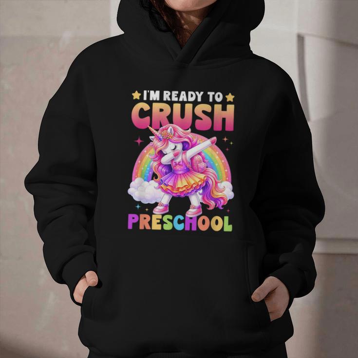 Back To School Unicorn Girls I'm Ready To Crush Preschool Graphic Youth Hoodie Back To School Unicorn Girls I'm Ready To Crush Preschool Graphic Youth Hoodie