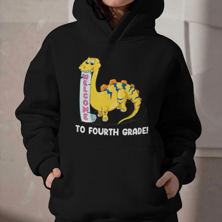 Back To School Welcome To Fourth Grade Graphic Youth Hoodie