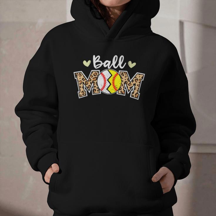 Ball Mom Leopard Baseball Softball Player Mom Graphic Youth Hoodie Ball Mom Leopard Baseball Softball Player Mom Graphic Youth Hoodie