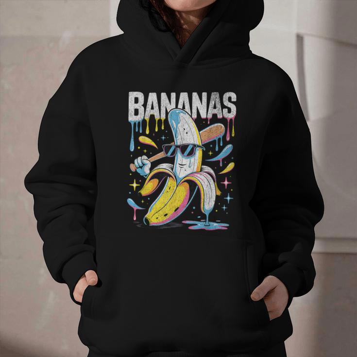 Banana Baseball Drip Kids Youth Boys Girls Sport Teens Graphic Youth Hoodie