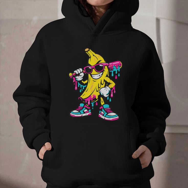 Banana Baseball Drip Graphic Youth Hoodie Banana Baseball Drip Graphic Youth Hoodie