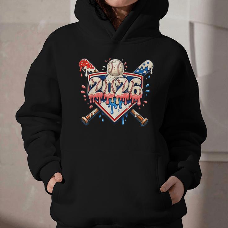 Baseball 2026 Ice Cream Drip Bats For Boys Birthday Graphic Graphic Youth Hoodie Baseball 2026 Ice Cream Drip Bats For Boys Birthday Graphic Graphic Youth Hoodie