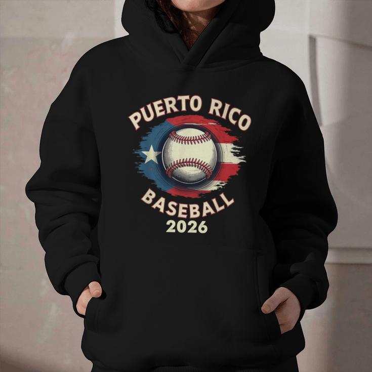 Baseball 2026 Puerto Rico Island Pride Sports Theme Graphic Youth Hoodie Baseball 2026 Puerto Rico Island Pride Sports Theme Graphic Youth Hoodie