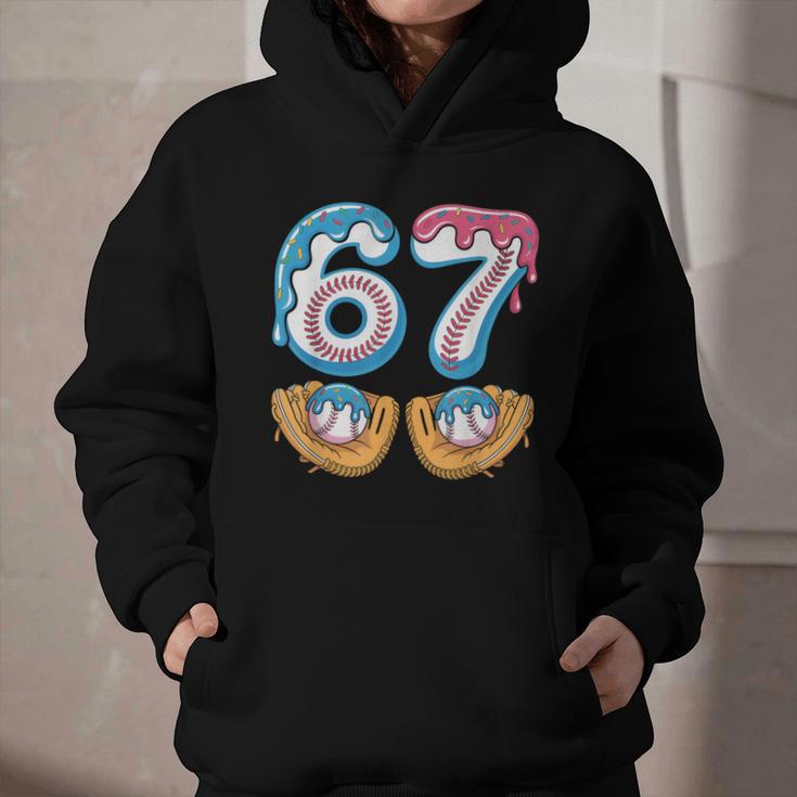Baseball 67 Ice Cream Drip 67 Meme Player T-Shirt Graphic Youth Hoodie