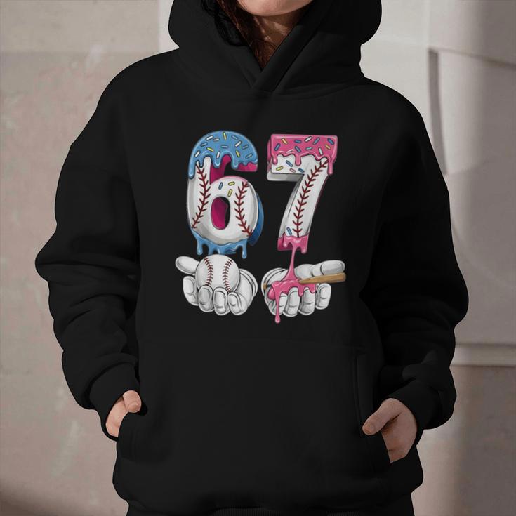 Baseball 67 Ice Cream Drip Six Seven Boys Girls Meme Graphic Youth Hoodie Baseball 67 Ice Cream Drip Six Seven Boys Girls Meme Graphic Youth Hoodie