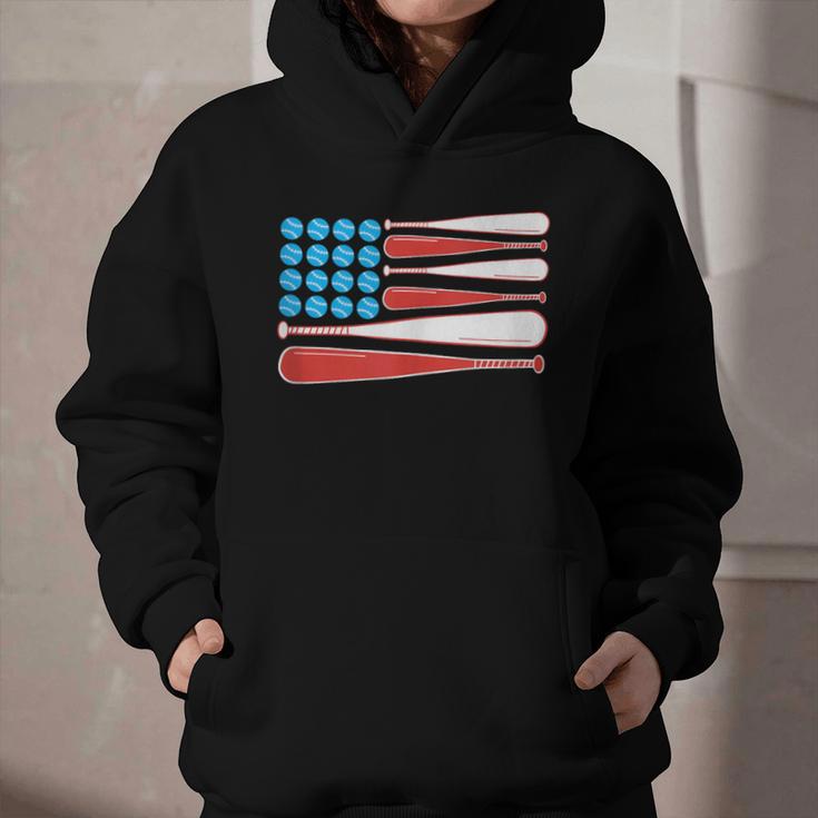 Baseball American Flag Patriotic USA Pride Graphic Youth Hoodie Baseball American Flag Patriotic USA Pride Graphic Youth Hoodie