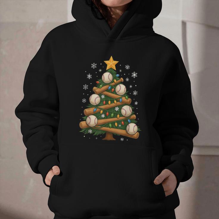 Baseball Bat Christmas Tree Lights Holiday Xmas Graphic Youth Hoodie Baseball Bat Christmas Tree Lights Holiday Xmas Graphic Youth Hoodie