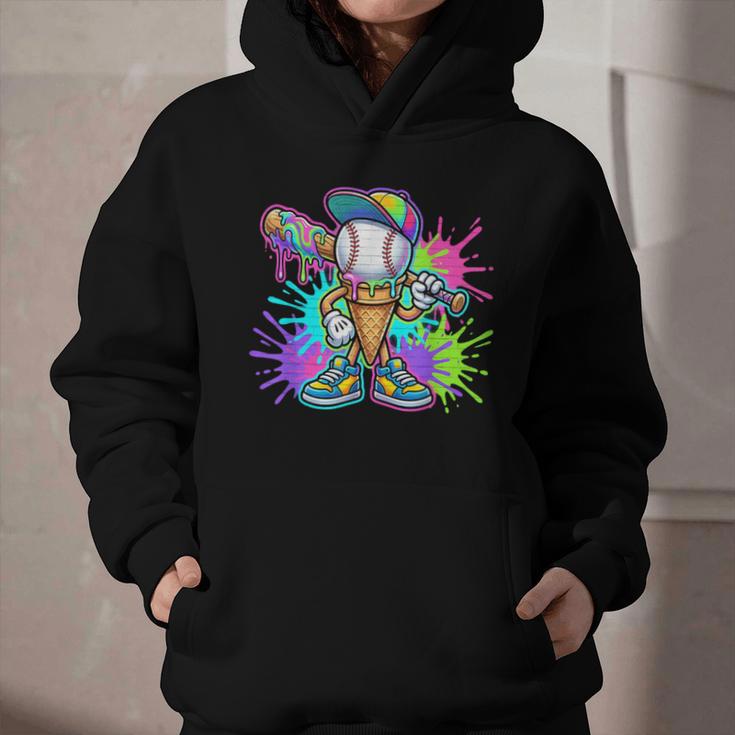 Baseball Boys Clothes For Boys Ice Cream Drip Baseball Stuff Graphic Youth Hoodie Baseball Boys Clothes For Boys Ice Cream Drip Baseball Stuff Graphic Youth Hoodie