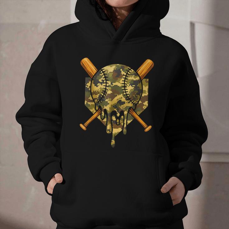 Baseball Camo Boys Ice Cream Youth Baseball Graphic Youth Hoodie