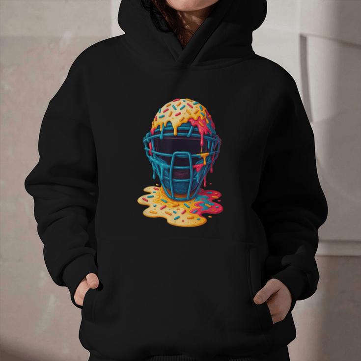Baseball Catcher Mask Ice Cream Dripping Baseball Fan Boys Graphic Youth Hoodie Baseball Catcher Mask Ice Cream Dripping Baseball Fan Boys Graphic Youth Hoodie