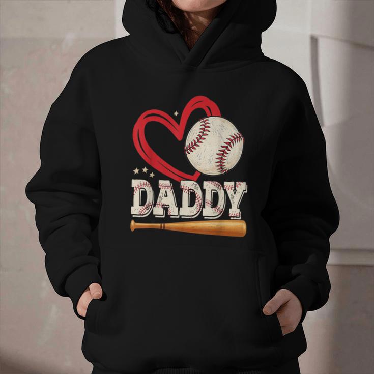Baseball Daddy Baseball Heart Family Matching Graphic Youth Hoodie