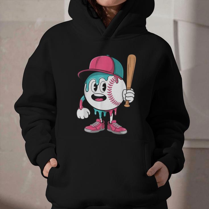 Baseball Drip Boys Ice Cream Youth Graphic Youth Hoodie