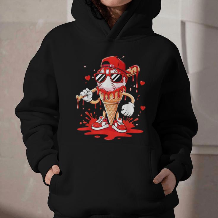 Baseball Drip Ice Cream Apparel Youth Boys Valentines Graphic Youth Hoodie Baseball Drip Ice Cream Apparel Youth Boys Valentines Graphic Youth Hoodie