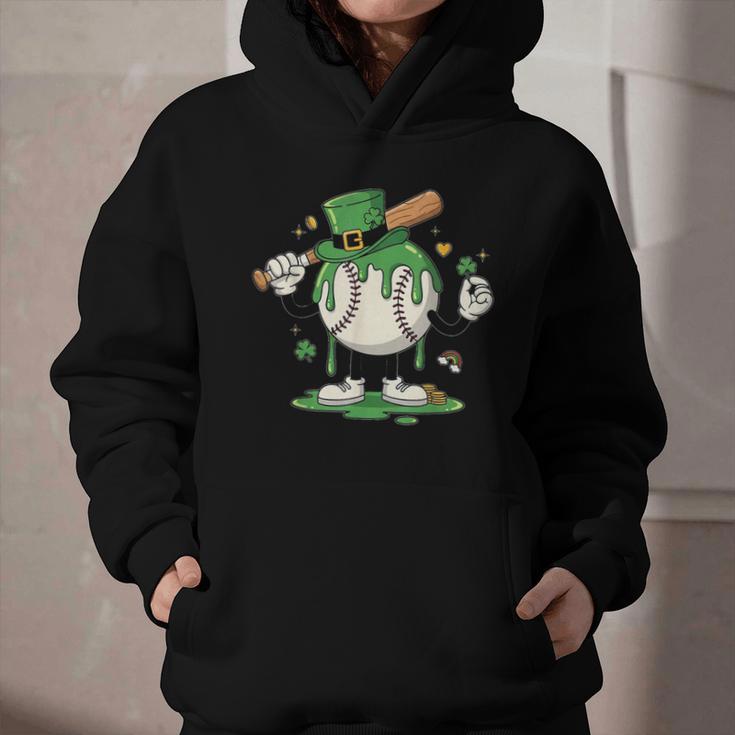 Baseball Drip Ice Cream Boys Kids Shamrock St Patricks Day Graphic Youth Hoodie Baseball Drip Ice Cream Boys Kids Shamrock St Patricks Day Graphic Youth Hoodie