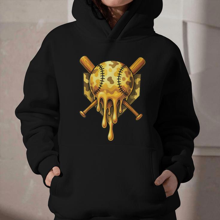 Baseball Drip Ice Cream Camo Cool Graphic Youth Hoodie Baseball Drip Ice Cream Camo Cool Graphic Youth Hoodie