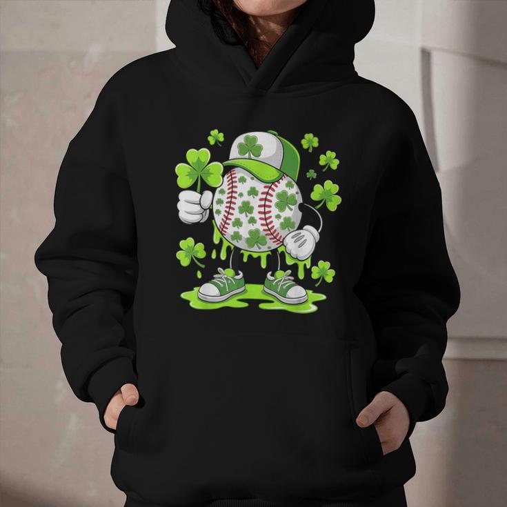 Baseball Drip Ice Cream Shamrock Irish St Patricks Men Graphic Youth Hoodie