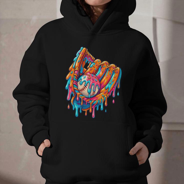 Baseball Drip Ice Cream Sprinkles Baseball Glove For Boys Graphic Youth Hoodie Baseball Drip Ice Cream Sprinkles Baseball Glove For Boys Graphic Youth Hoodie