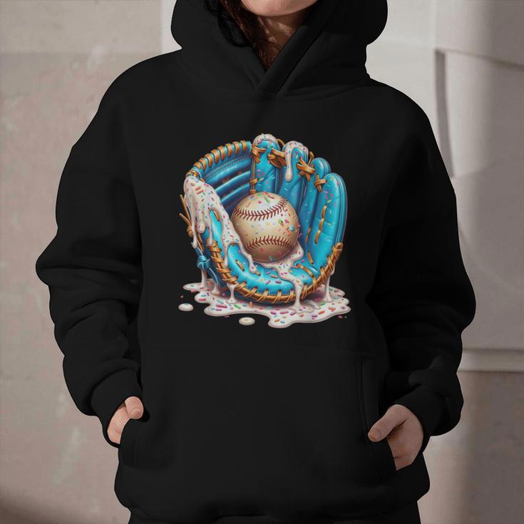 Baseball Drip Ice Cream Sprinkless Glove Boy Kid Graphic Youth Hoodie