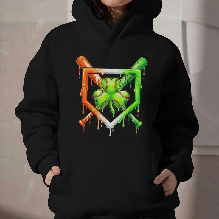 Baseball Drip Ice Cream St Patricks Day Shamrock Graphic Youth Hoodie Baseball Drip Ice Cream St Patricks Day Shamrock Graphic Youth Hoodie