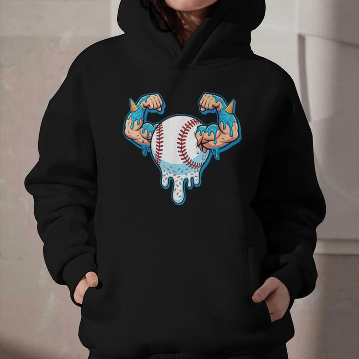 Baseball Drip Ice Cream Strong Character Graphic Youth Hoodie Baseball Drip Ice Cream Strong Character Graphic Youth Hoodie