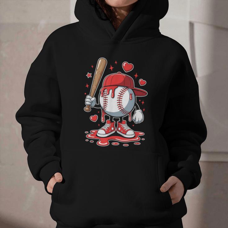 Baseball Drip Icecream Apparel Youth Boy Valentine Graphic Youth Hoodie