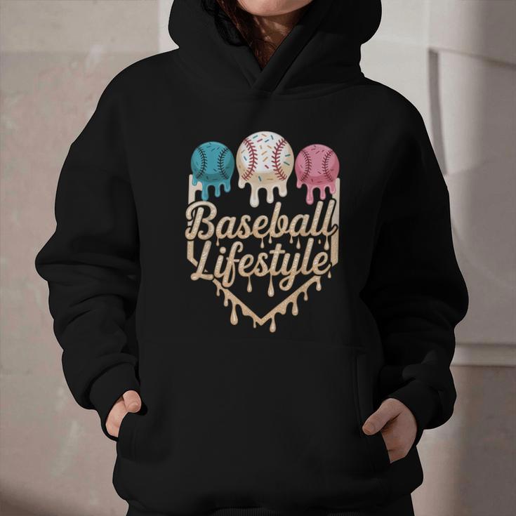 Baseball Drip Icecream Graphic Youth Hoodie Baseball Drip Icecream Graphic Youth Hoodie