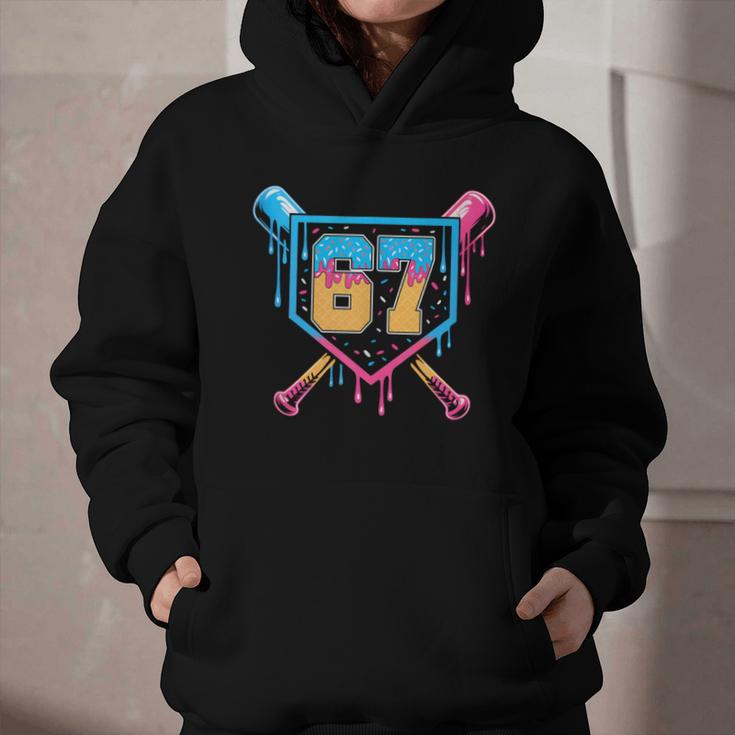 Baseball Drip Number 67 Player Or 67Th Birthday Graphic Youth Hoodie Baseball Drip Number 67 Player Or 67Th Birthday Graphic Youth Hoodie