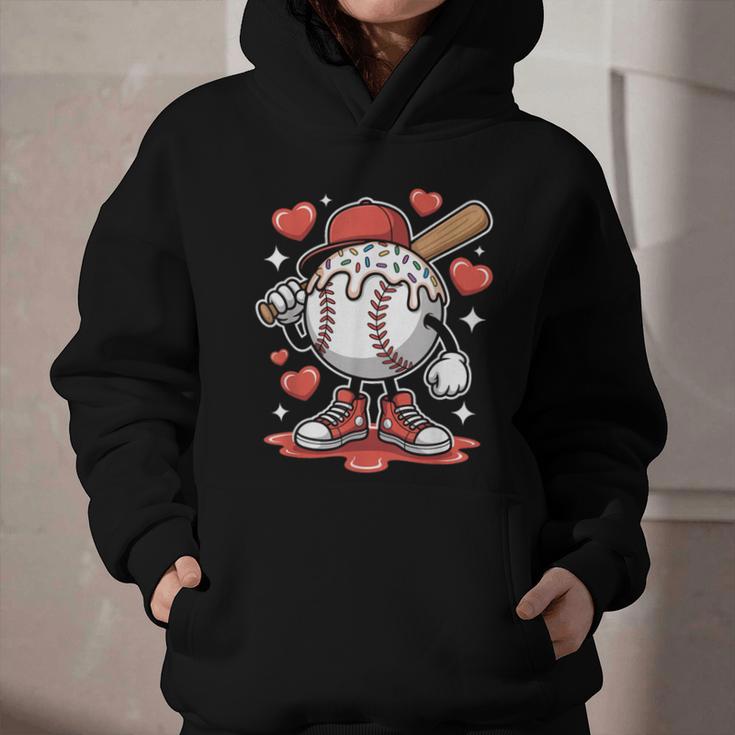 Baseball Drip Valentine Boys Women Men Hearts Sport Love Graphic Youth Hoodie Baseball Drip Valentine Boys Women Men Hearts Sport Love Graphic Youth Hoodie