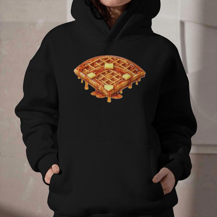 Baseball Dripping Waffle Field Graphic Youth Hoodie Baseball Dripping Waffle Field Graphic Youth Hoodie