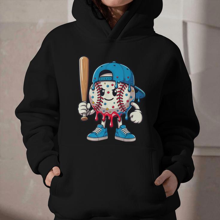 Baseball Drippy Style Apparel For Boys Youth Cool Baseball Graphic Youth Hoodie