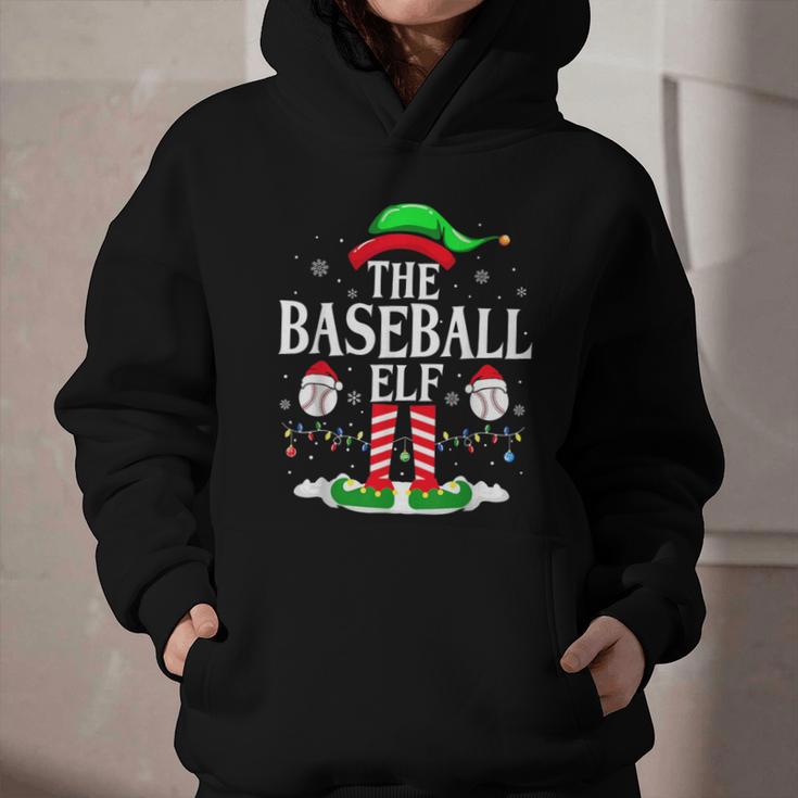 The Baseball Elf Christmas Sport Lovers Xmas Elf Graphic Youth Hoodie