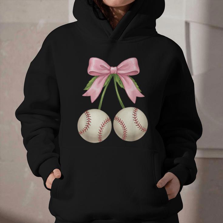 Baseball Girls Women Coquette Pink Bow Baseball Graphic Youth Hoodie Baseball Girls Women Coquette Pink Bow Baseball Graphic Youth Hoodie