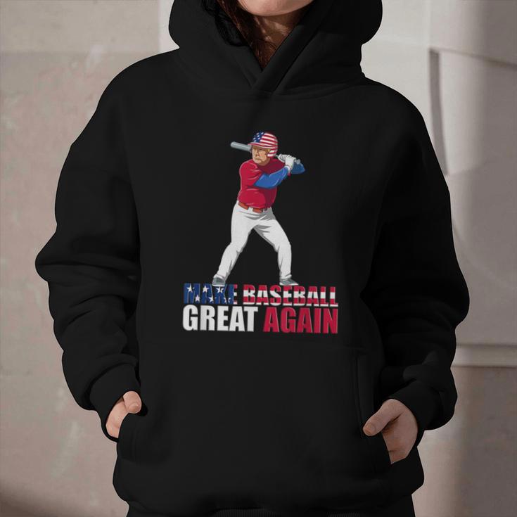 Make Baseball Great Again Donald Trump Baseball Graphic Youth Hoodie Make Baseball Great Again Donald Trump Baseball Graphic Youth Hoodie