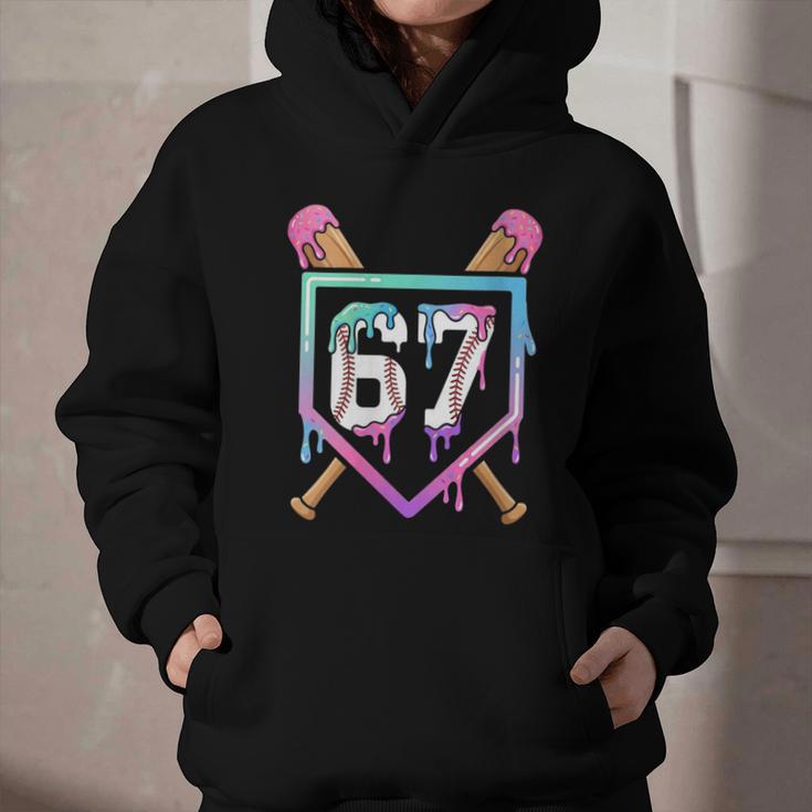 Baseball Ice Cream Drip 67 Player Dabbing Six Seven Boys Graphic Youth Hoodie Baseball Ice Cream Drip 67 Player Dabbing Six Seven Boys Graphic Youth Hoodie