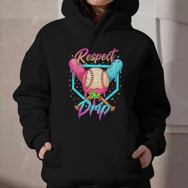 Baseball Ice Cream Drip Number 67 Player 67 Respect The Drip Graphic Youth Hoodie Baseball Ice Cream Drip Number 67 Player 67 Respect The Drip Graphic Youth Hoodie