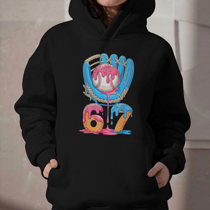 Baseball Ice Cream Drip Six Seven Gen Alpha Slang Meme 67 Graphic Youth Hoodie Baseball Ice Cream Drip Six Seven Gen Alpha Slang Meme 67 Graphic Youth Hoodie