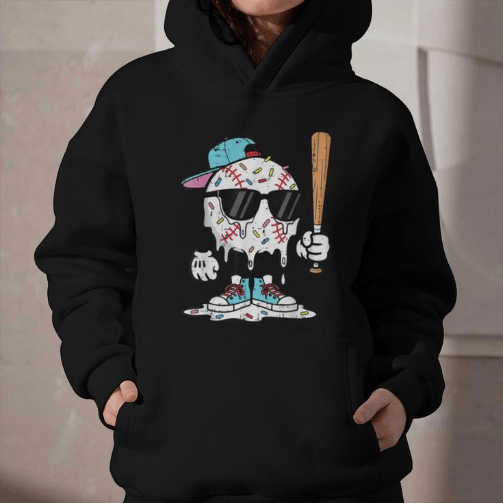 Baseball Ice Cream Drip Sports Boys Kids Youth Men Graphic Youth Hoodie Baseball Ice Cream Drip Sports Boys Kids Youth Men Graphic Youth Hoodie