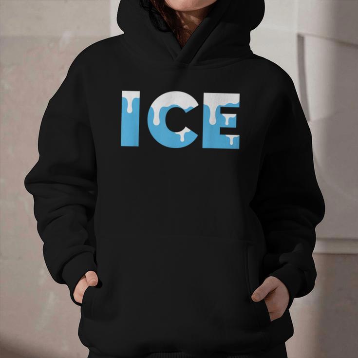 Baseball ICE Ice Cream Drip Baseball Drip Baseball Graphic Youth Hoodie