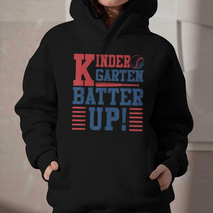 Baseball Kindergarten Back To School Kindergarten Batter Up Graphic Youth Hoodie