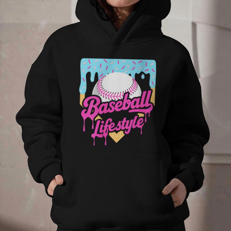 Baseball Life Lifestyle Home Plate Ice Cream Drip Men Boys Graphic Youth Hoodie Baseball Life Lifestyle Home Plate Ice Cream Drip Men Boys Graphic Youth Hoodie